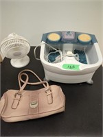 Conair Foot Spa, Fan and Beige Purse