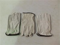 Three pair of Large Condor leather gloves