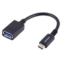 Philips 6" USB-C to USB 3.1 Female Adapter Black