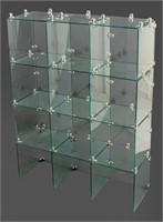 Modern Glass Cube Display Case