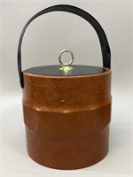Modernist Faux Leather Ice Bucket, USA