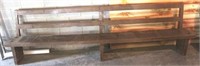 Wood bench - 34 x 120 x 15 1/2
