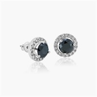 14K WHITE GOLD 4.00CT DIAMOND EARRINGS