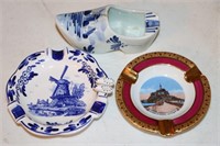 Vintage Ashtrays Blue Delft and More