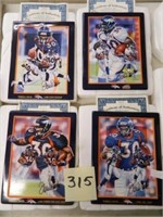 (4) Terrell Davis Collectors Plaques