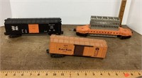 Train car lot of 3