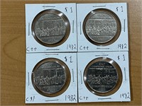 4- 1982 Cdn Constitution Dollars