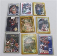Basketball Trading Cards in Protective Covers