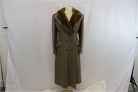 1970s Carley's Wool & Beaver Fur Winter Coat