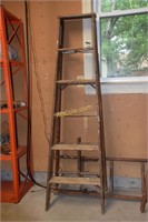 3 Wooden Ladders (4' 6' step and 12' straight)