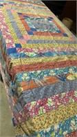 Small vintage quilt - has stains 58"x74"
