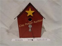 Custom Bird House - License Plate Roof