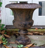 French Cast Iron Garden Urn