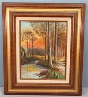 Oil on Board Landscape Painting