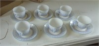 NORITAKE CUPS & SAUCERS