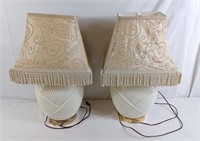 Pair of 24" table top lamps