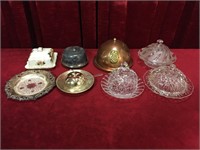 8 Vintage Butter Dishes