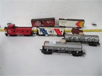 HO Scale Tanker Cars, Caboose & Box Cars
