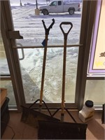 Pair of snow shovels - one needs new handle