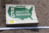 NFO Collective Bargaining Tin Sign