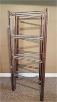 FOLDING WOOD CLOTHES DRYING RACK