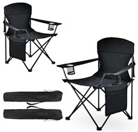 WUROMISE 2 Pack Large Portable Camping Chair - Ste
