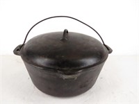 Large 12-5/8" Cast Iron Dutch Oven with Lid