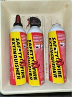 3 PC SAFETY FIRE EXTINGUISHER CANS