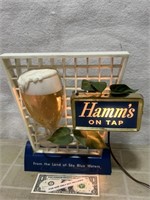 Vintage Hamm’s Beer lighted advertising sign