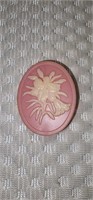 Vintage 1984 Hallmark Cameo Style Easter Lily Pin