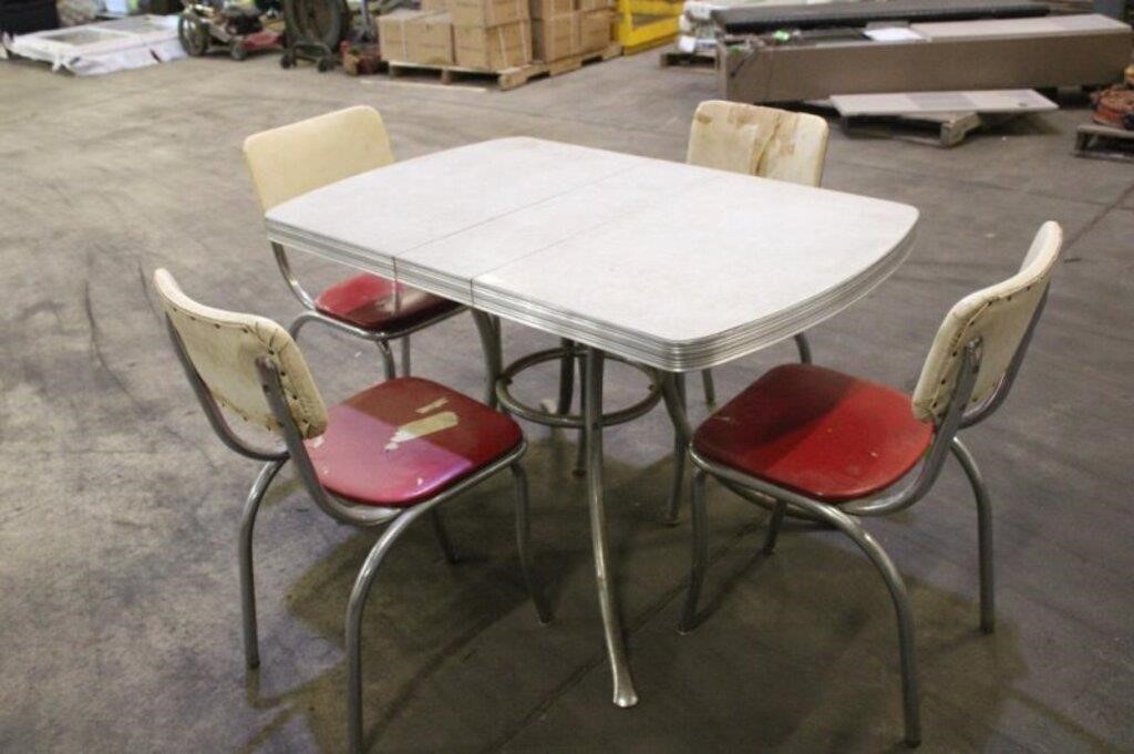 Kitchen Table 45"x 30"x 29" Approx. & (4) Chairs