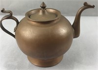 Copper & tin tea kettle