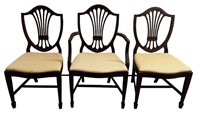 Duncan Phyfe Style Shield Dining Chairs