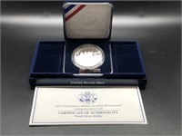 PROOF WEST POINT SILVER DOLLAR W BOX PAPERS