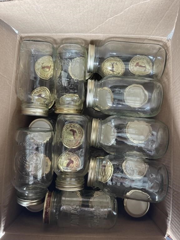 Large box of jars