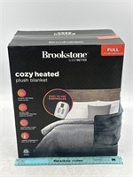 NEW Brookstone Cozy Heated Plush Blanket