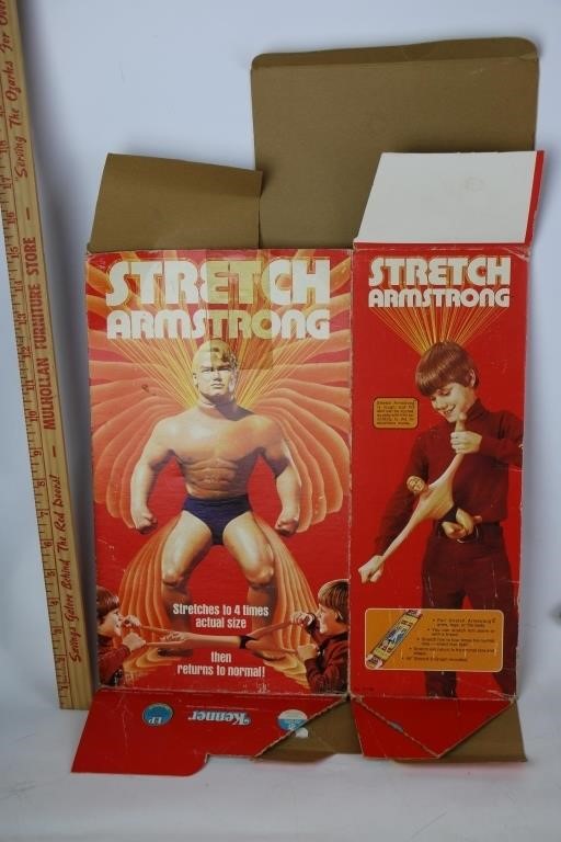 RARE Stretch Armstrong Toy Box--(No Doll)