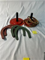 Vintage Kid's Toy Ring Toss Horseshoes Games