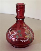 Fenton Vase,  hand painted signed and numbered