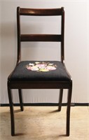 Antique Petite Point Side Chair