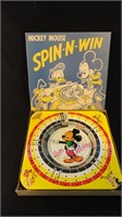 Vintage Mickey Mouse Spin-N- Win Game w/Box