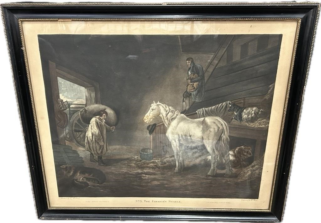 G. Morland Farmer’s Stable Art Print.