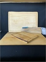 Wooden Cutting Boards, Serving Trays & Utinsels