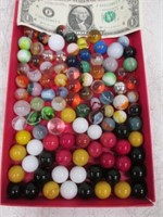 Lot of Assorted Vintage Marbles