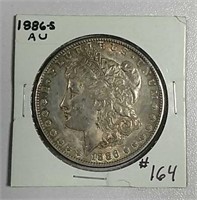 1886-S  Morgan Dollar   AU