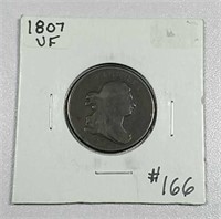 1807  Draped Bust Half Cent   VF