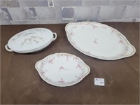 Large fine china serving dishes
