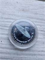 Star Trek USS Enterprise Colorized Half Dollar