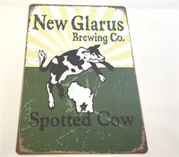 New Glarus Spotted Cow Beer Metal Sign