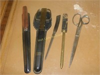 Letter openers and Scissors Vintage lot of 5
